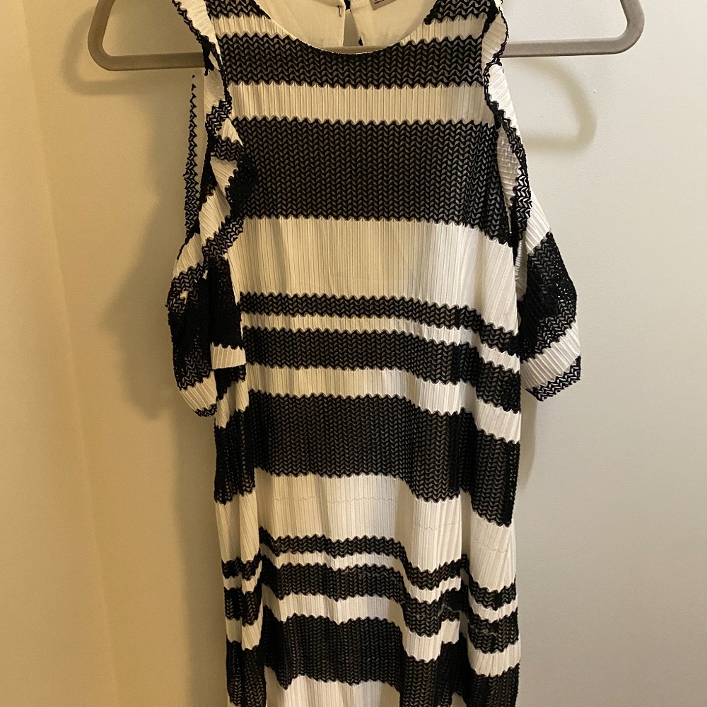 Zara Black and White Dress